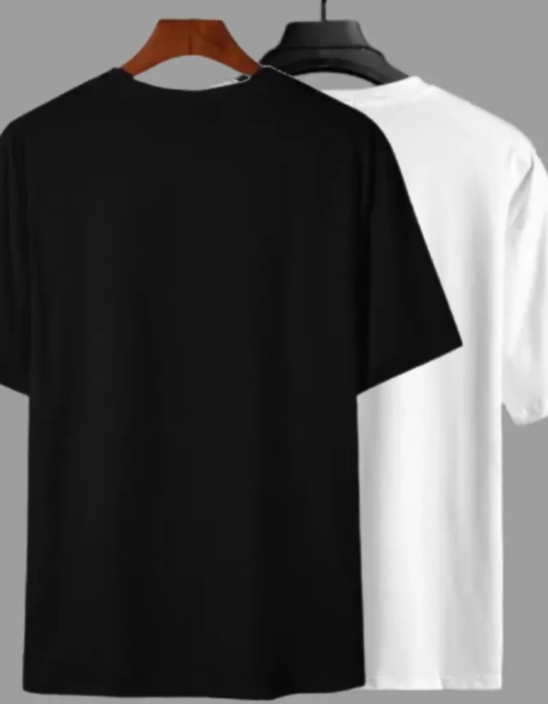 Black & White Plain Tshirt Combo