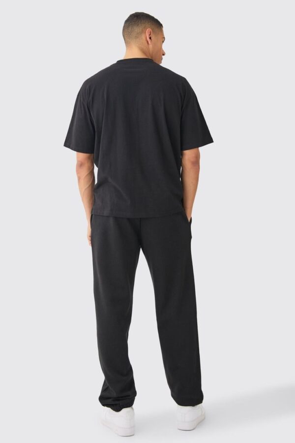 Round Neck Black T-shirt for Men - Image 4