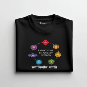 Sarv Nirnit Bhavati Printed Cotton T-shirt