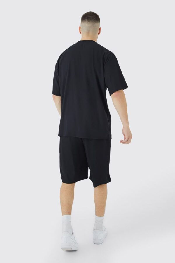 Round Neck Black T-shirt for Men - Image 3